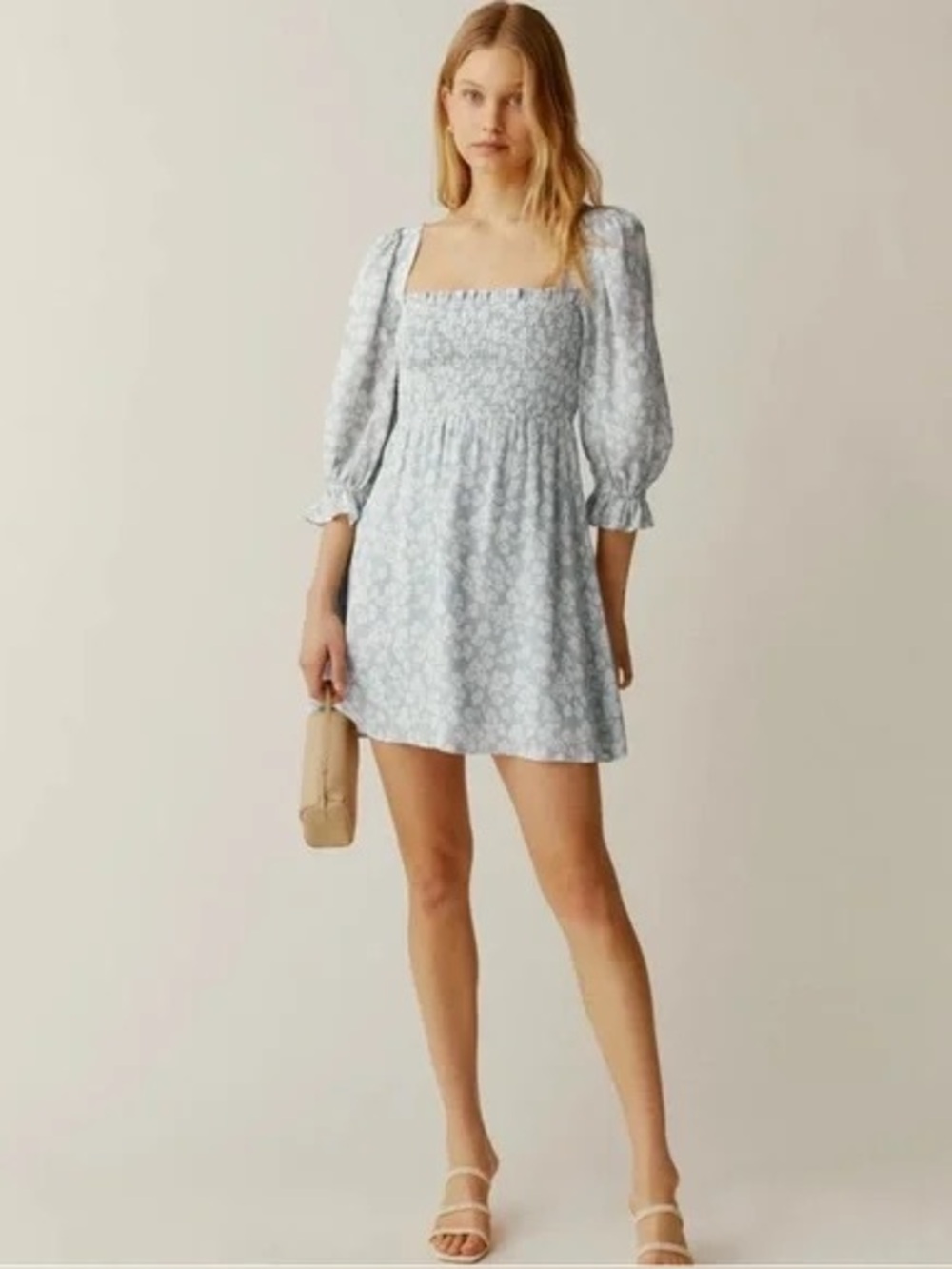 Reformation Zaria Floral Mini Dress XL
